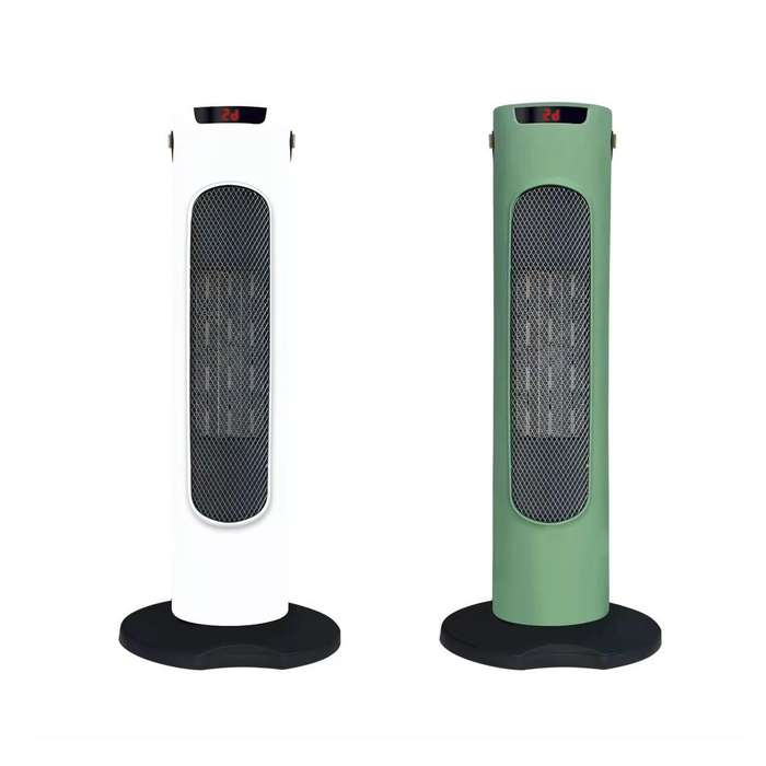 2000W - Tower Fan Heater with Digital Display and Remote Control