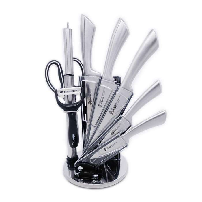 9 Piece Knives Sets with Acrylic Knives Stands