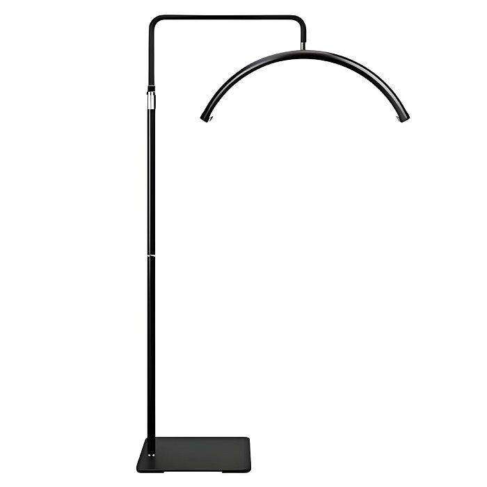 Modern Adjustable Arc Floor Lamp  Dimmable LED, Half-Moon Design, and Stable Base