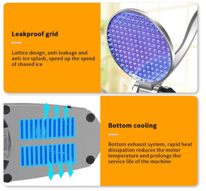Single Phase Electric Ice Crushing Machine-Silver