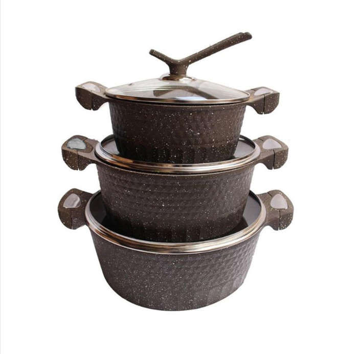 6 Piece Aluminum Cookware Set