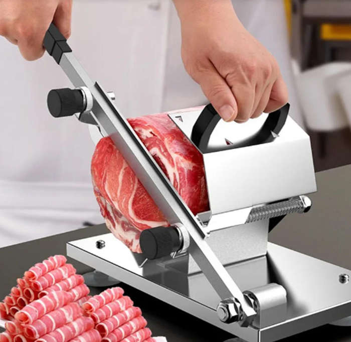 Manuel Stainless Steel Frozen Meat Cutter
