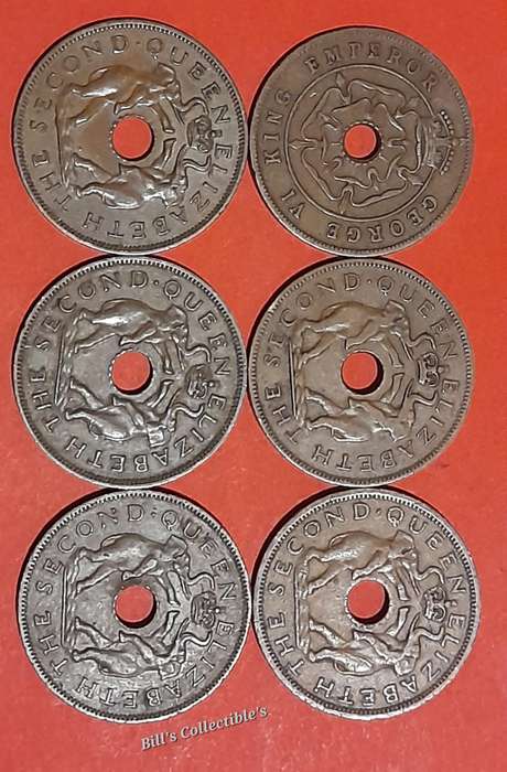 Rhodesia Pennies . 1 bid Takes All.