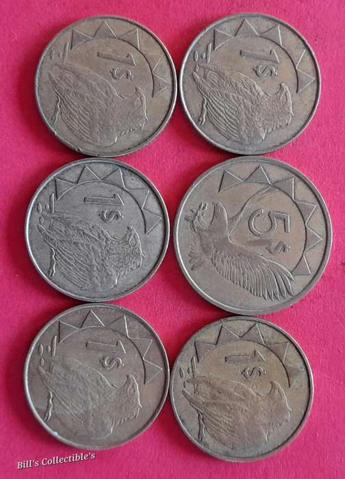 Namibia Dollar Coins . 1 bid Takes All .