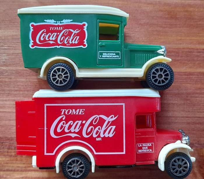Coca Cola Toy Trucks X2