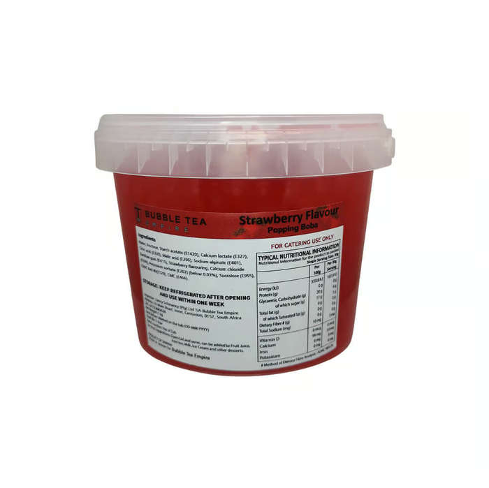 Strawberry Popping Boba - 1KG
