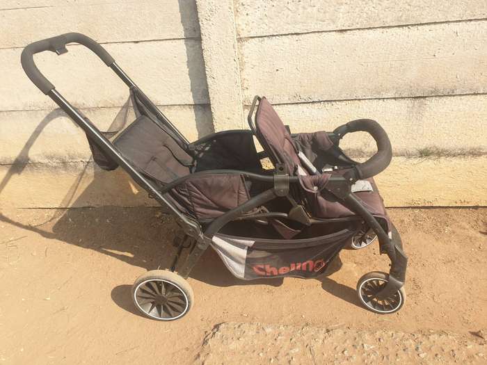 Chelino Tandem Front and Back Twin Stroller