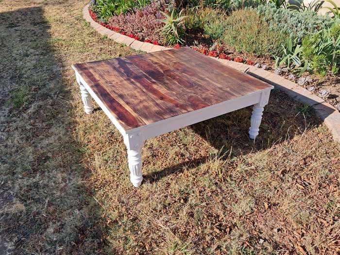 solid wood refurbished coffee table Blackwood