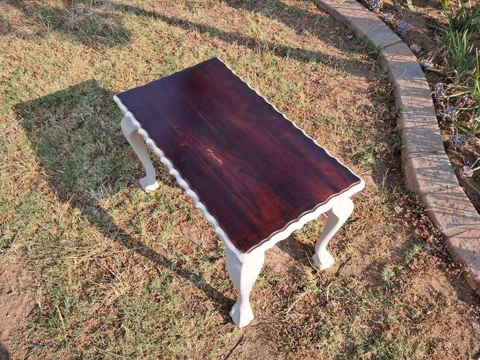 Refurbished solid wood Imbuia(R54,000 per cube) - solid wood- coffee table!
