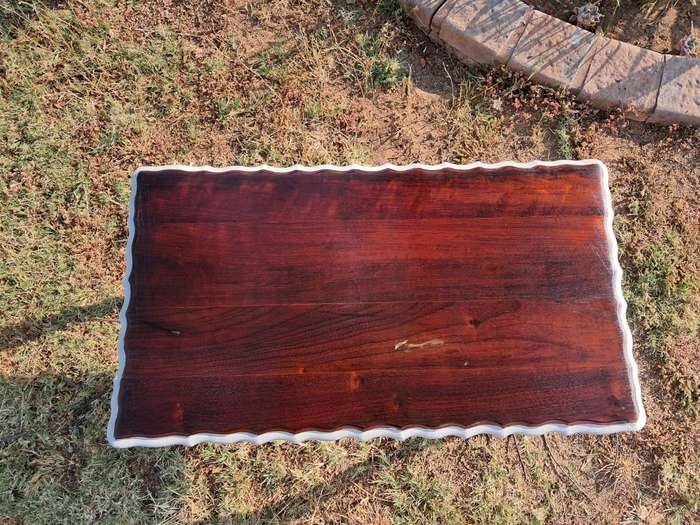 Refurbished solid wood Imbuia(R54,000 per cube) - solid wood- coffee table!
