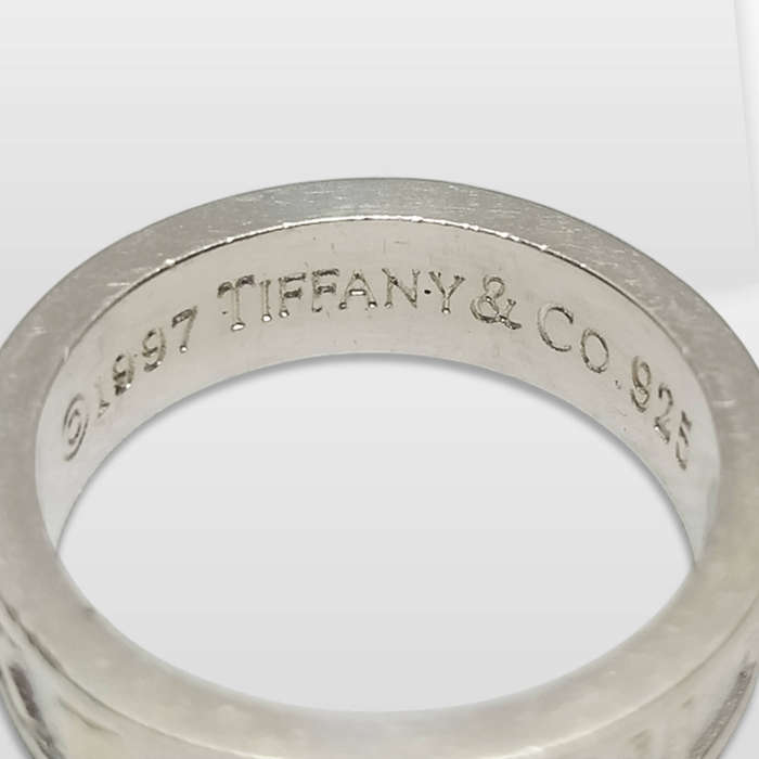Tiffany & Co 1997 Atlas 925 Sterling Silver Ring