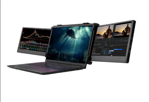 Portable Dual-Screen Monitor