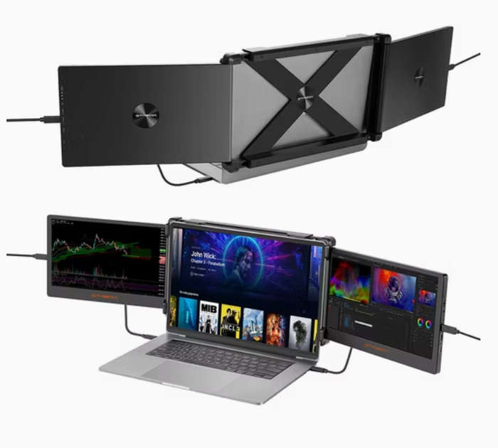 Portable Dual-Screen Monitor