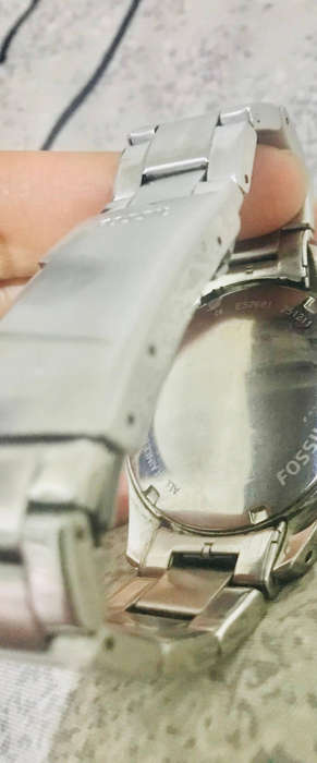 Rare Fossil ES2681 Ladies Chronograph Watch  Crystal Bezel