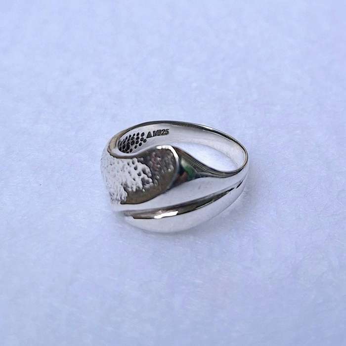 Sterling silver free form ring