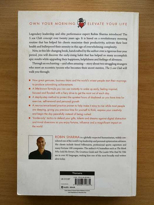 The 5AM Club - Own Your Morning, Elevate Your Life - Robin Sharma