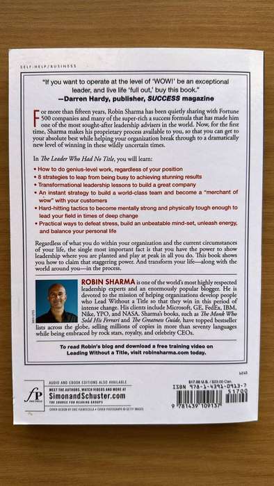 The Leader Who Had No Title - Robin Sharma