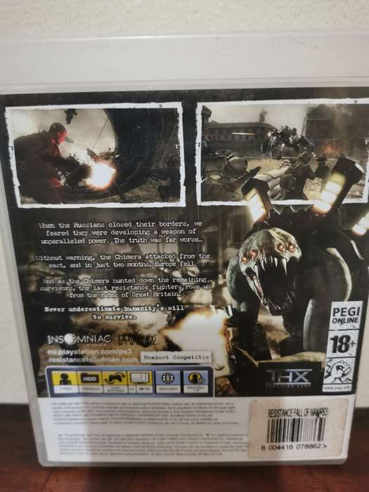 Resistance - Fall of Man on PlayStation 3 with booklet