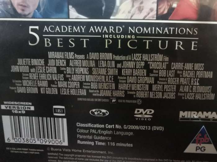Chocolate on DVD