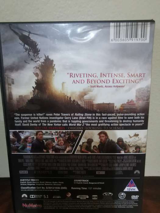 World War Z on DVD
