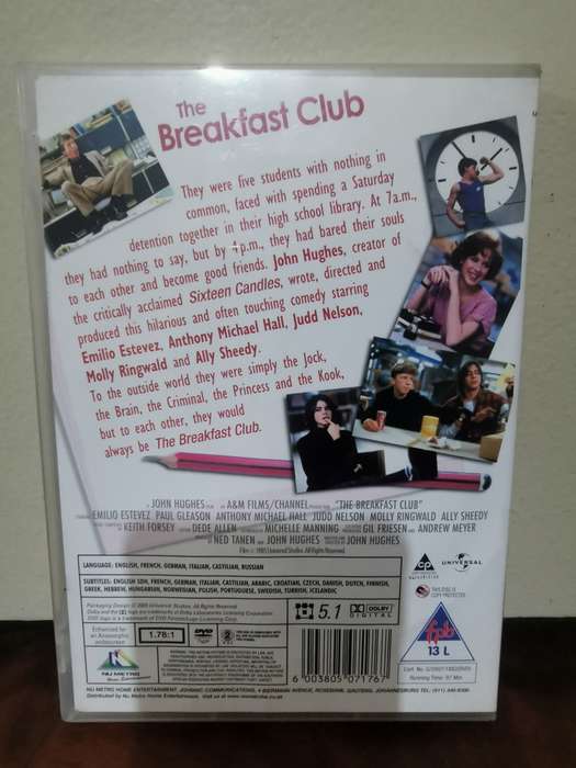 The Breakfast Club on DVD