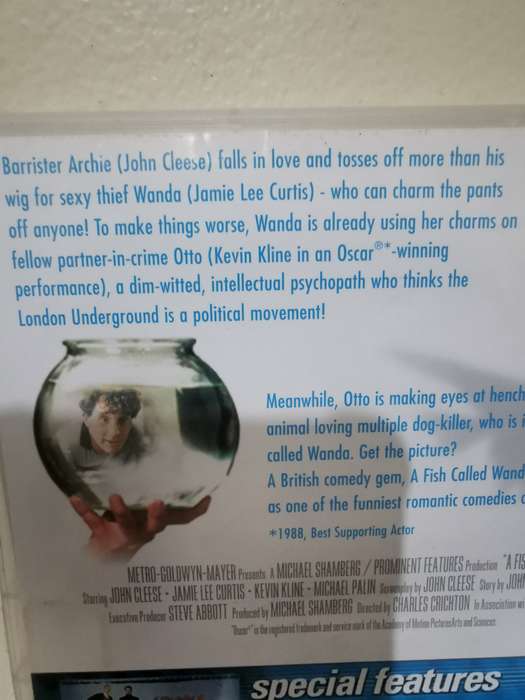 A Fish Called Wanda on DVD