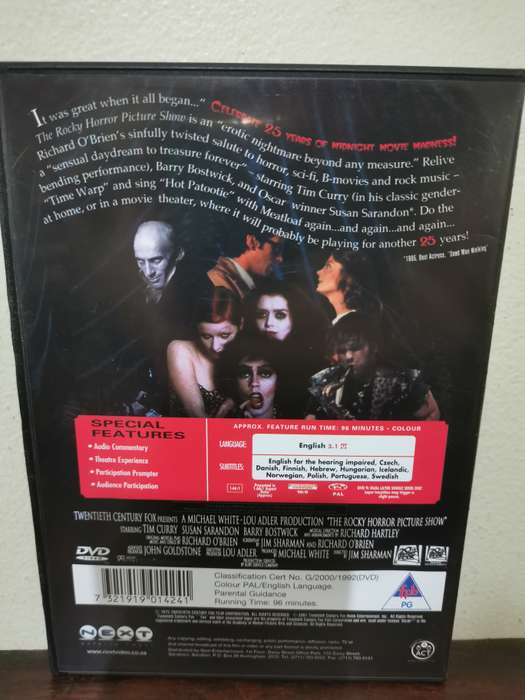 The Rocky Horror Picture Show on DVD in Mint Condition