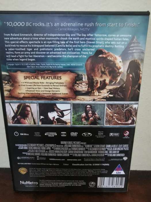 10 000 BC on DVD