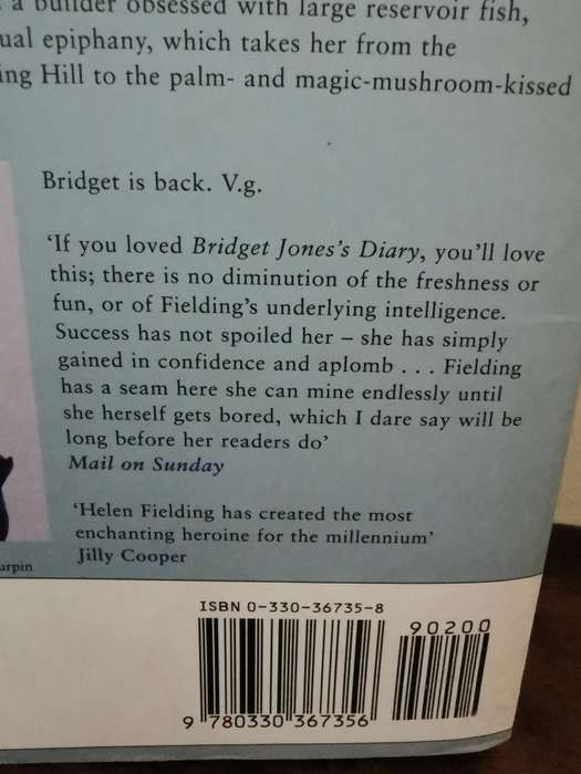 Bridget Jones - The Edge of Reason, novel by Helen Fielding