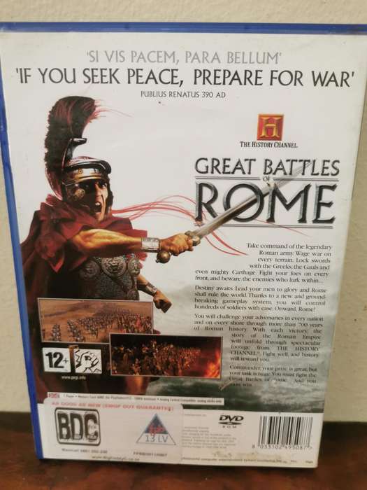 Great Battles of Rome on PlayStation 2 with Booklet