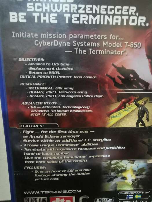 Terminator 3 - Rise of the Machines on PlayStation 2 with Booklet