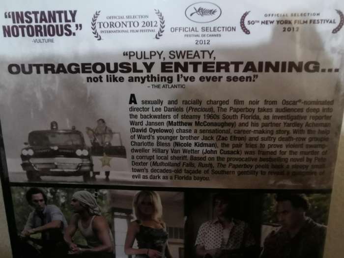 The Paperboy on DVD