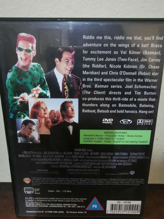 Batman Forever on DVD