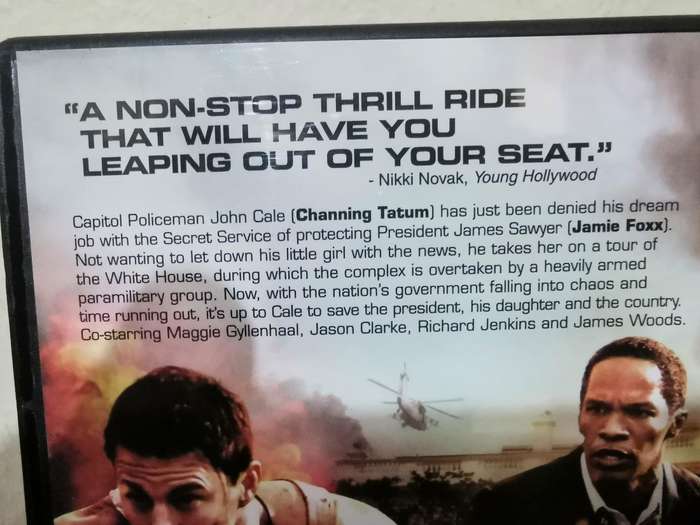 White House Down on DVD