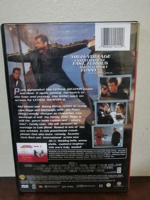 Lethal Weapon 4 on DVD