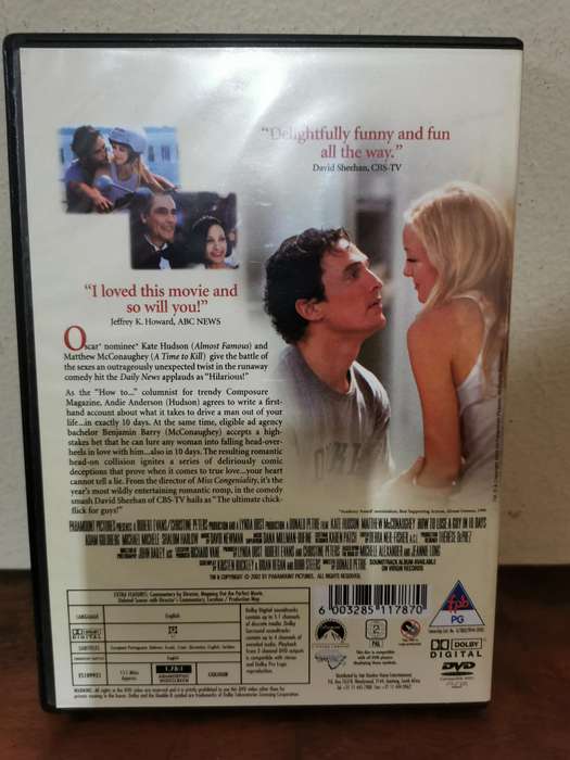 How to Lose a Guy in 10 Days on DVD