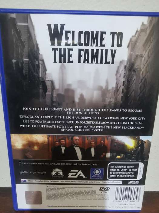 The Godfather on PlayStation 2 with Booklet
