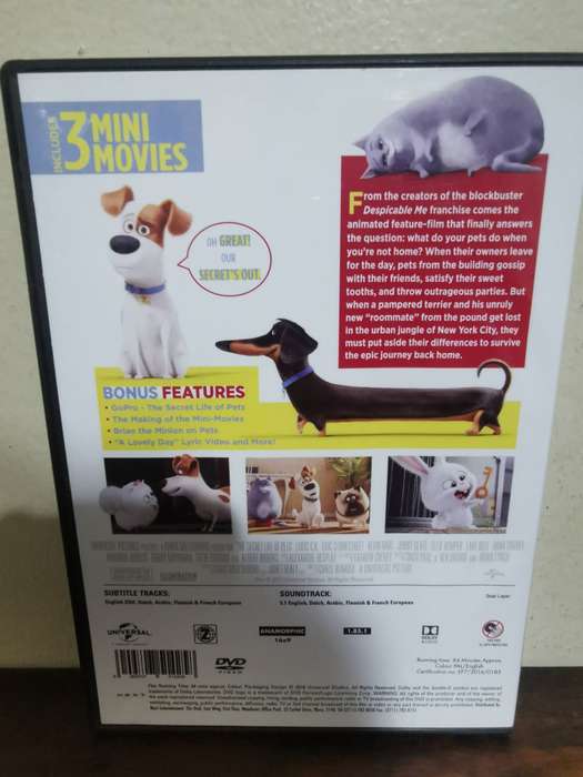 The Secret Life of Pets on DVD