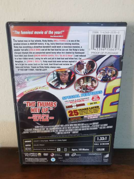 Talladega Nights on DVD