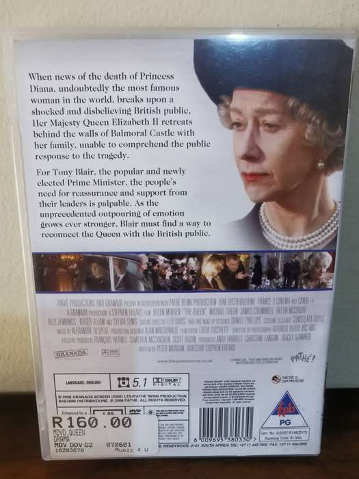 Helen Mirren in The Queen on DVD