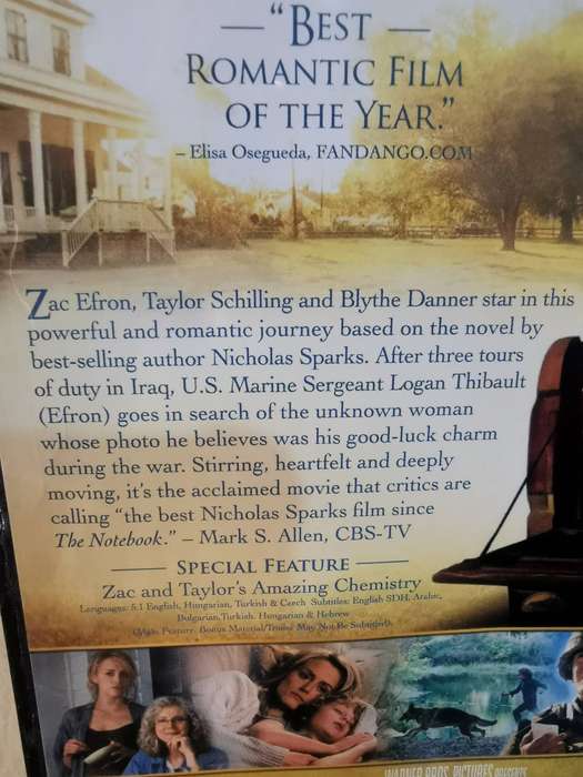 The Lucky One on DVD