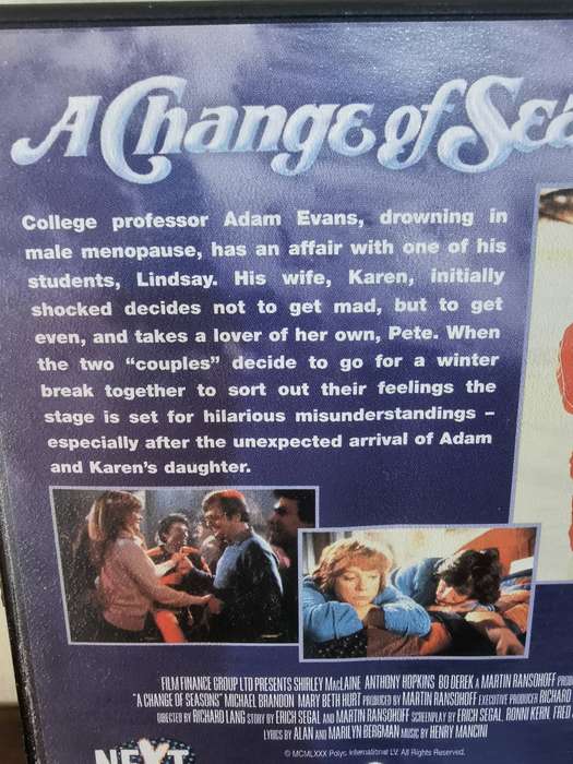 A Change of Seasons on DVD staring Anthony Hopkins