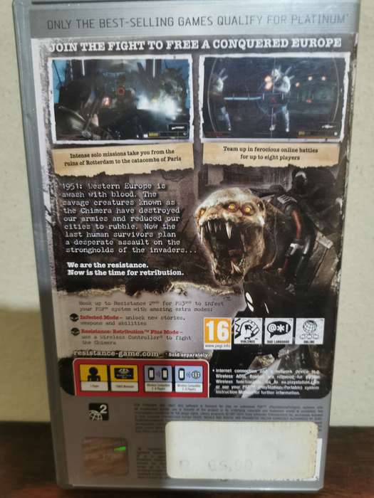 Resistance Retribution on PSP with Booklet