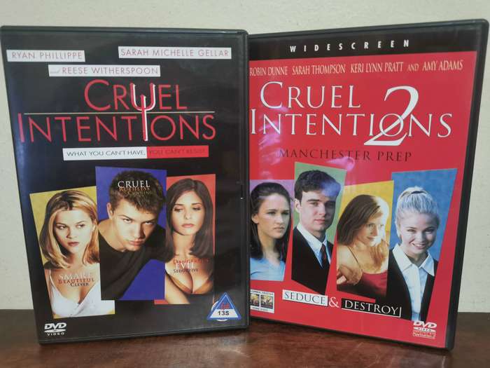 Cruel Intentions 1 and 2 on DVD includes Soundtrack CD