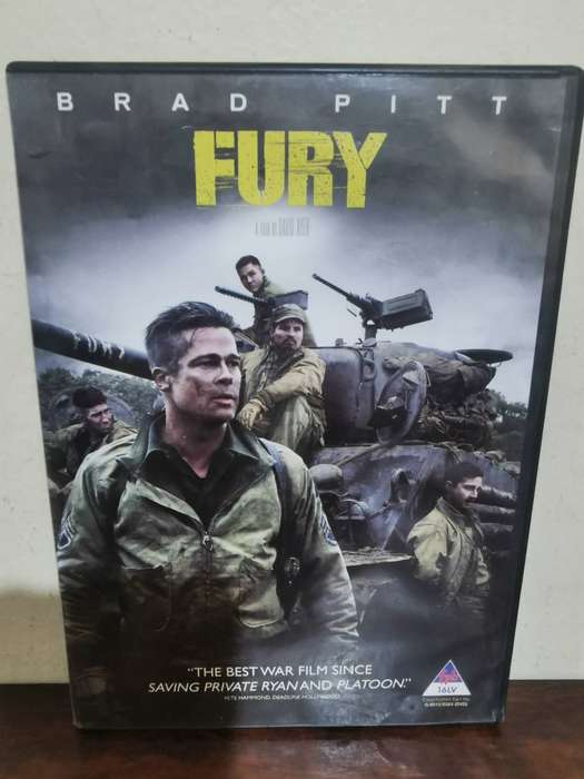 Fury staring Brad Pitt on DVD