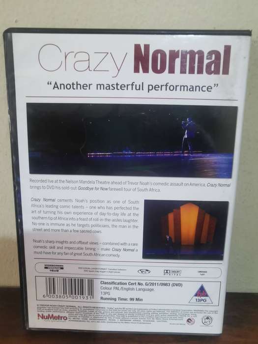 Trevor Noah, Crazy Normal Stand Up Comedy Show on DVD