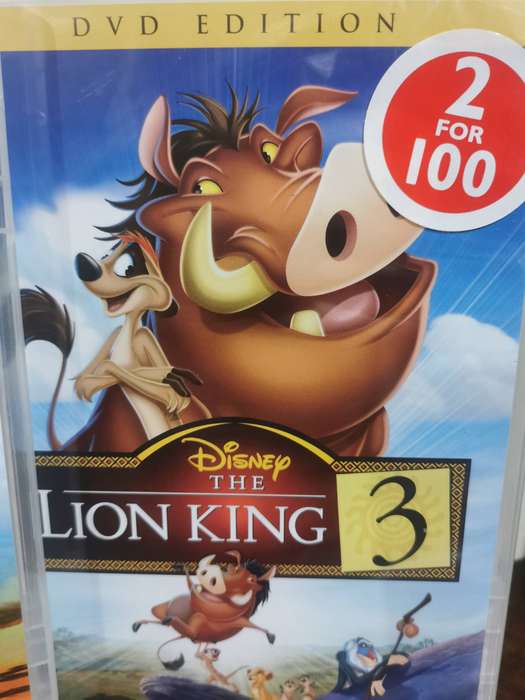 The Lion King 1, 2 and 3 on DVD