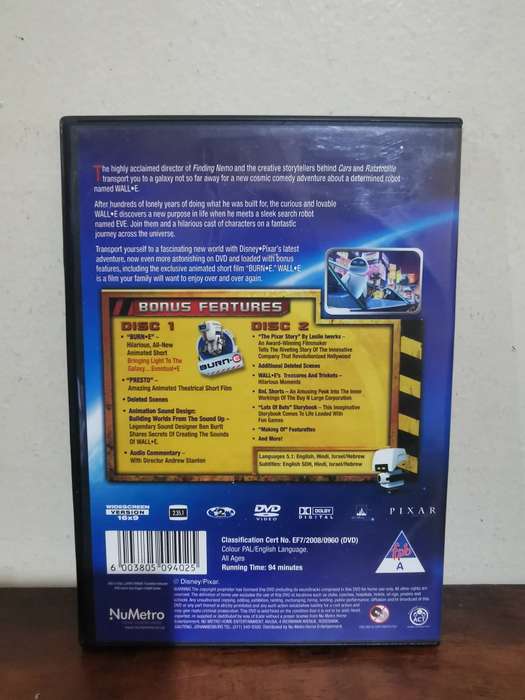 Wall E 2-Disc Special Edition on DVD