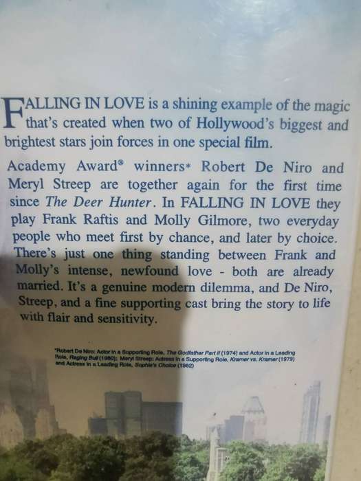 Falling in Love on DVD
