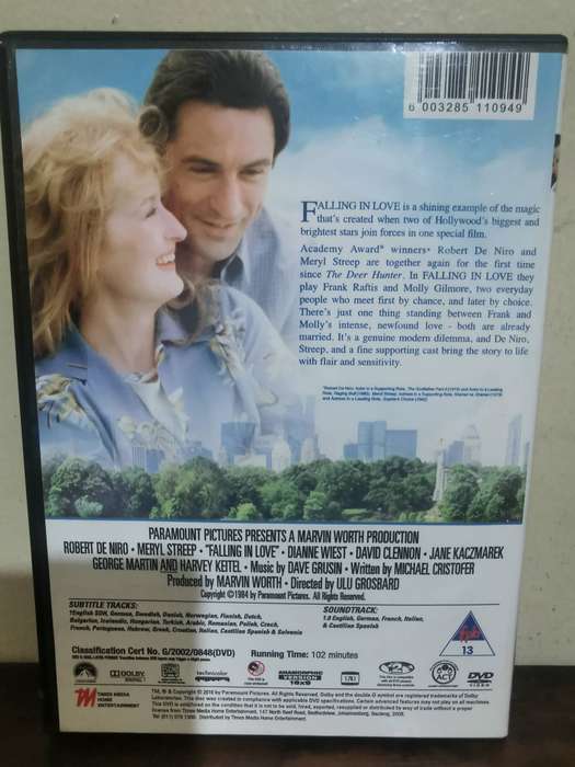 Falling in Love on DVD